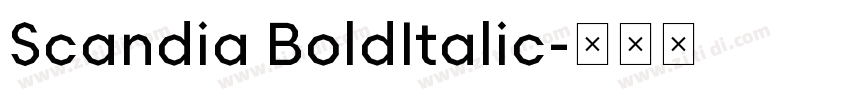 Scandia BoldItalic字体转换